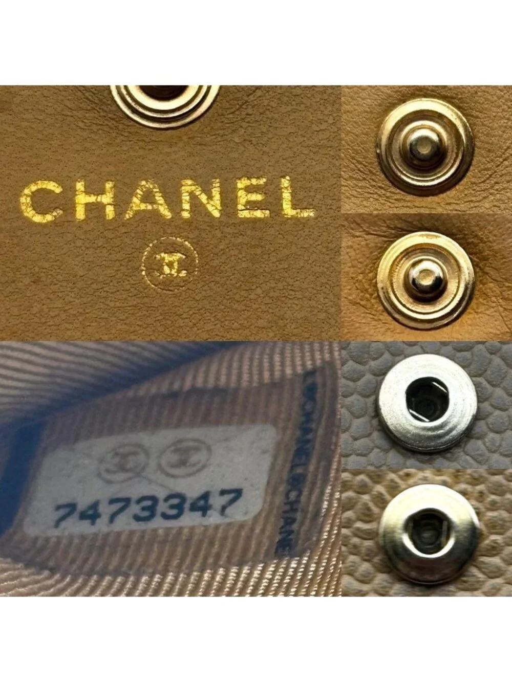 ★SOLD★ Chanel Wallet Coco Stitch Caviar Leather Hook Trifold - Picture 14 of 14